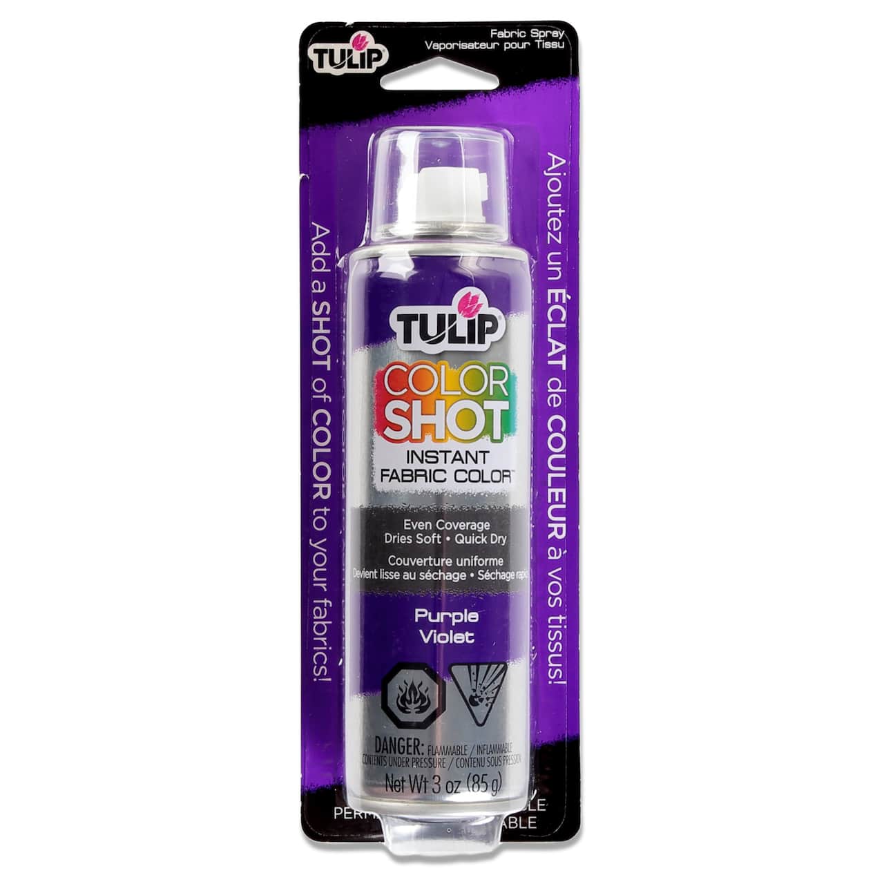 Couleur instantanée en aérosol pour tissu Color Shot Instant Fabric Color de Tulip